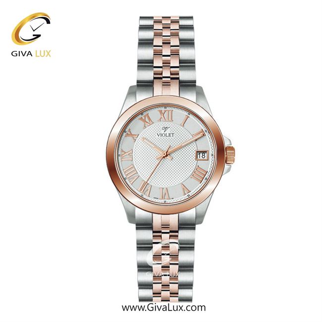 ساعت مچی اورجینال مردانه ویولت VIOLET نقره ای-رزگلد | نقره ای-رزگلد| نقره ای| کد رفرنس 0556/2